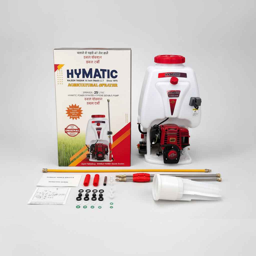 HYMATIC HY-802HDT 25L 35cc 4-Stroke High Pressure Double Suction Power Sprayer