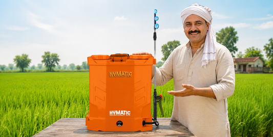 HYMATIC HY-805D Double Motor Sprayer: 90–150 PSI Pressure & 25–35 Tanks per Charge
