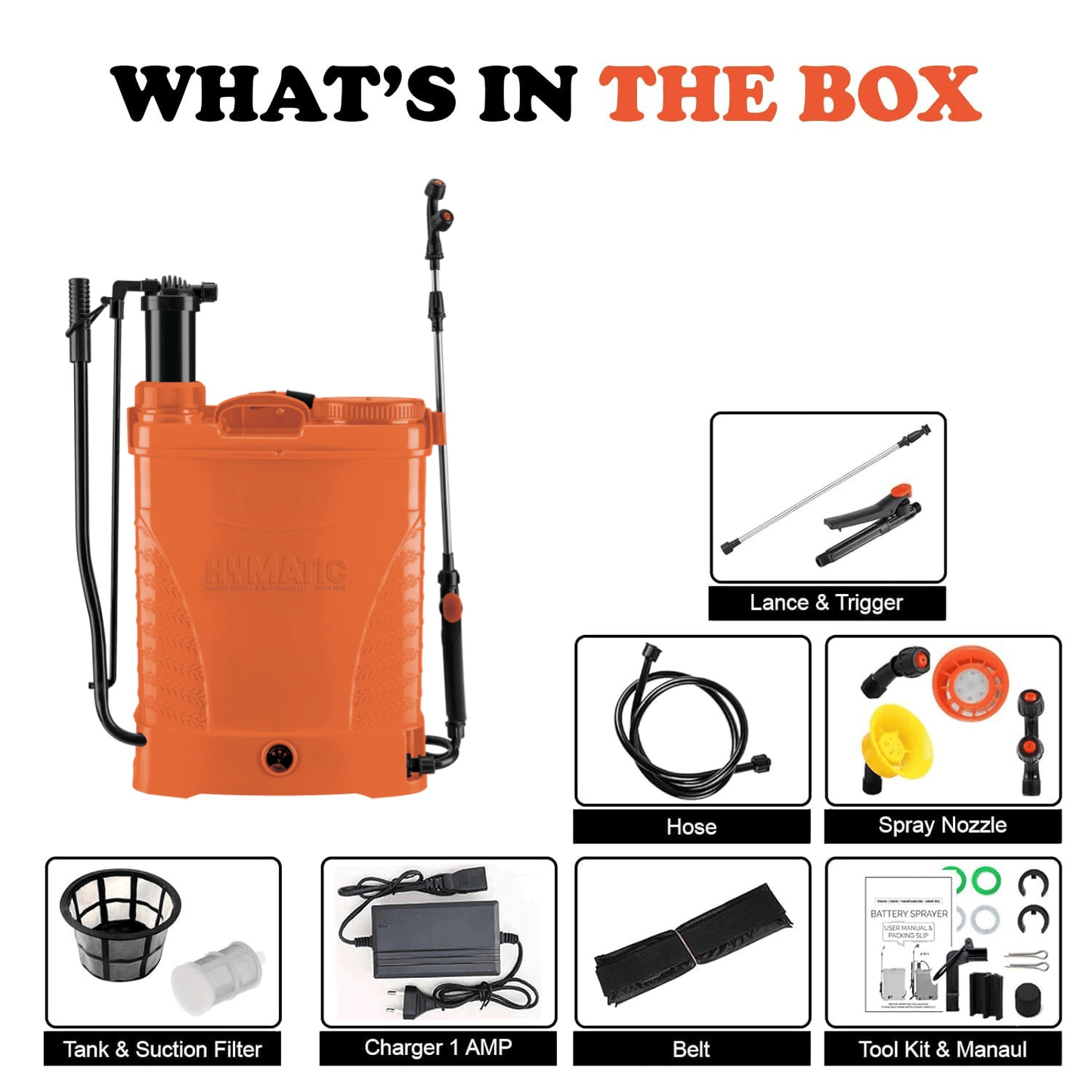 HY-807 2-in-1 Battery Sprayer | Dual Mode Knapsack Sprayer with Manual & Battery Operation