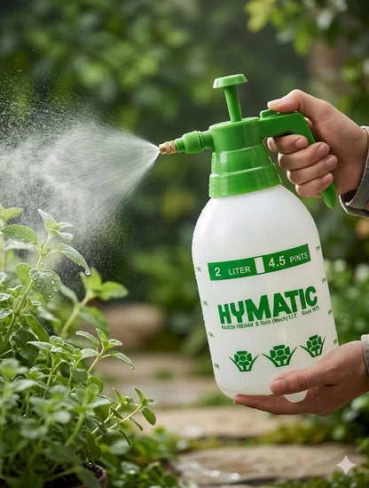 Hymatic 2 Litre Garden Sprayer spraying photo