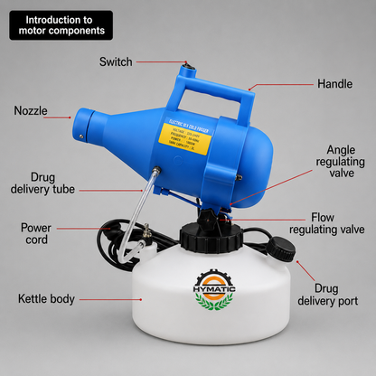 HYMATIC HY-ULVX Ultra Low Volume Cold ULV Fogger Disinfectant Sprayer – 6 L Tank