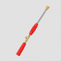 Red and gold pressure washer nozzle with images of it being used on a garden.