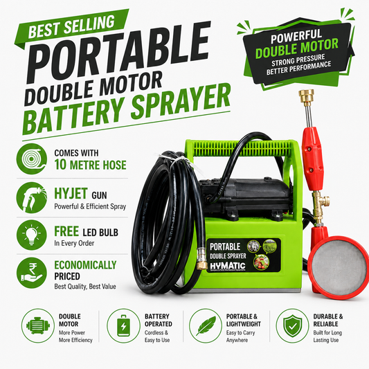 HY-808 Portable Double Motor Battery Sprayer with 10 Metre Pipe