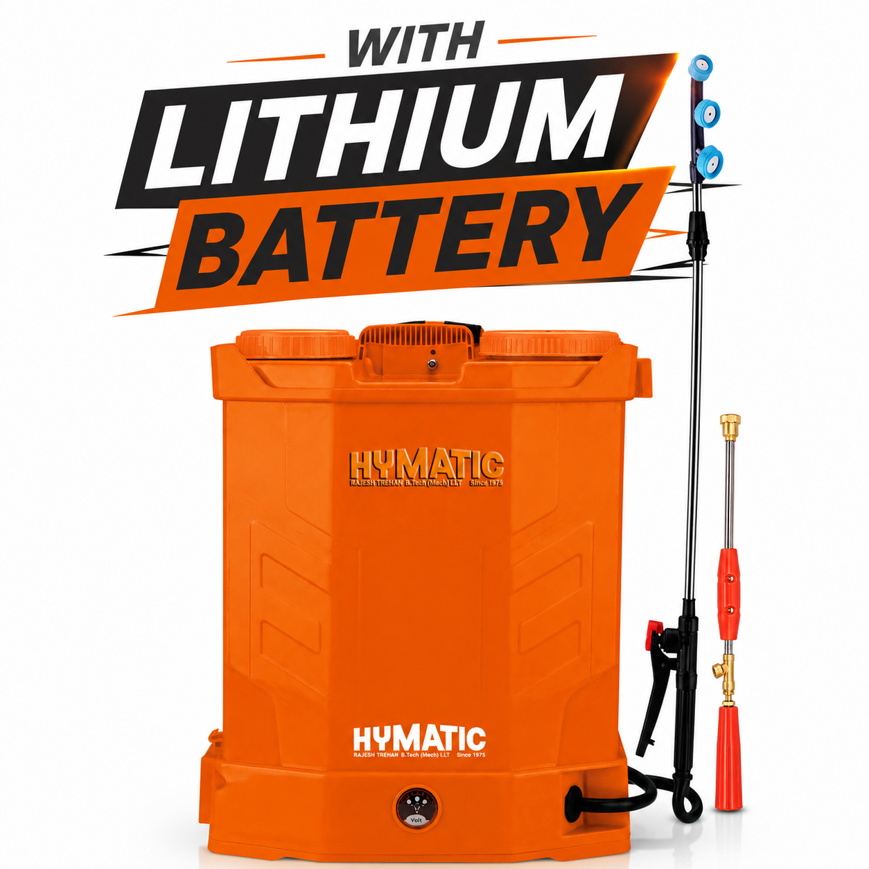 HY-805D Lithium Double Motor Battery Sprayer 12V 15AH Battery | 20 Litre Tank Capacity