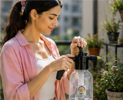 HYMATIC 2 Litre Hand Pressure Sprayer | Adjustable Nozzle Garden & Home Use Sprayer | Robust Quality