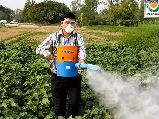 HYMATIC Hand Rotary Duster – Efficient Pest Control for Small and Medium Fields