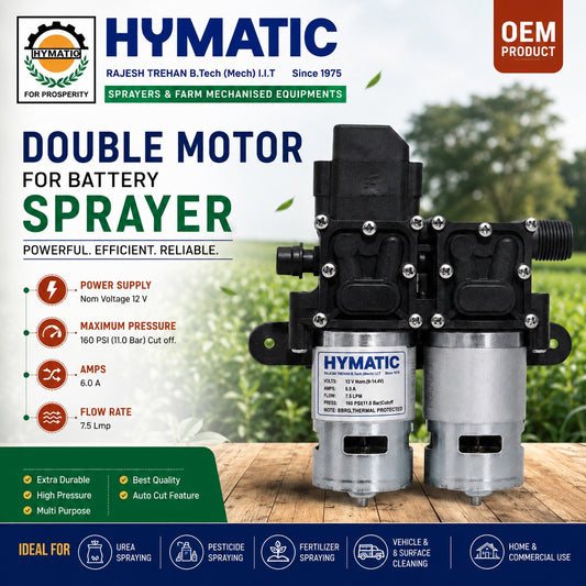 HYMATIC Double Motor Pump For Battery Sprayer