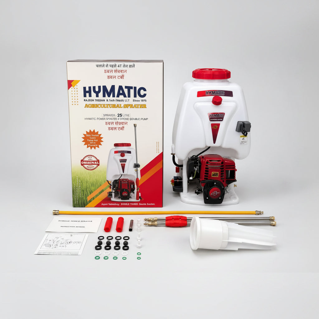 HYMATIC HY-802HDT 25L 35cc 4-Stroke High Pressure Double Suction Power Sprayer