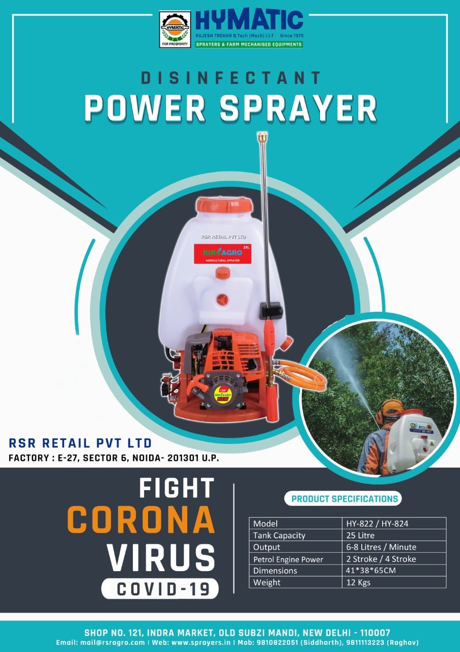 Coronavirus Disinfectant Power Sprayer